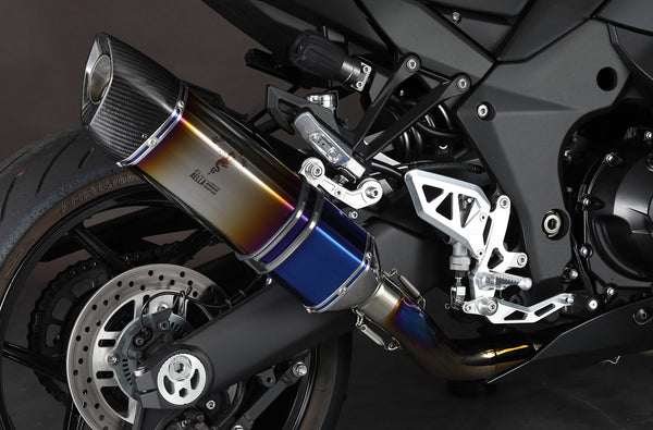 AELLA (2BL Vehicle inspection compliant) Real spec muffler (Kawasaki ninja1000SX) Polished AE-42025