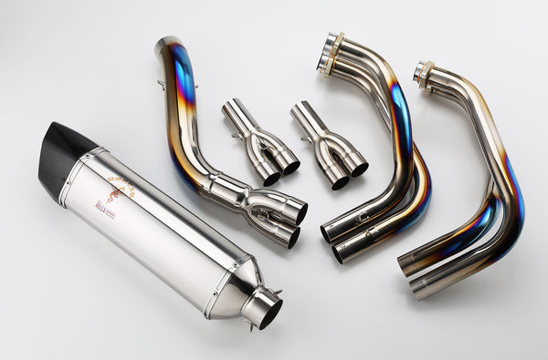 AELLA (2BL Vehicle inspection compliant) Real spec muffler (Kawasaki ninja1000SX) Polished AE-42025