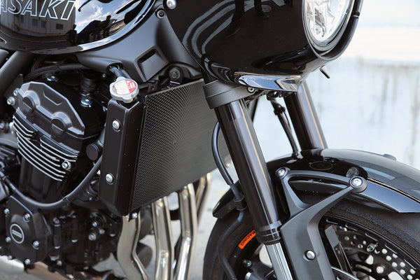 AELLA Radiator Guard (Kawasaki Z900/Ninja1000SX/Other):Black AE-56041-BK
