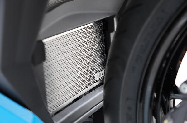 AELLA Radiator & Oil Cooler Guard Set (BMW S1000 Series '19~): Black AE-56137A-BK