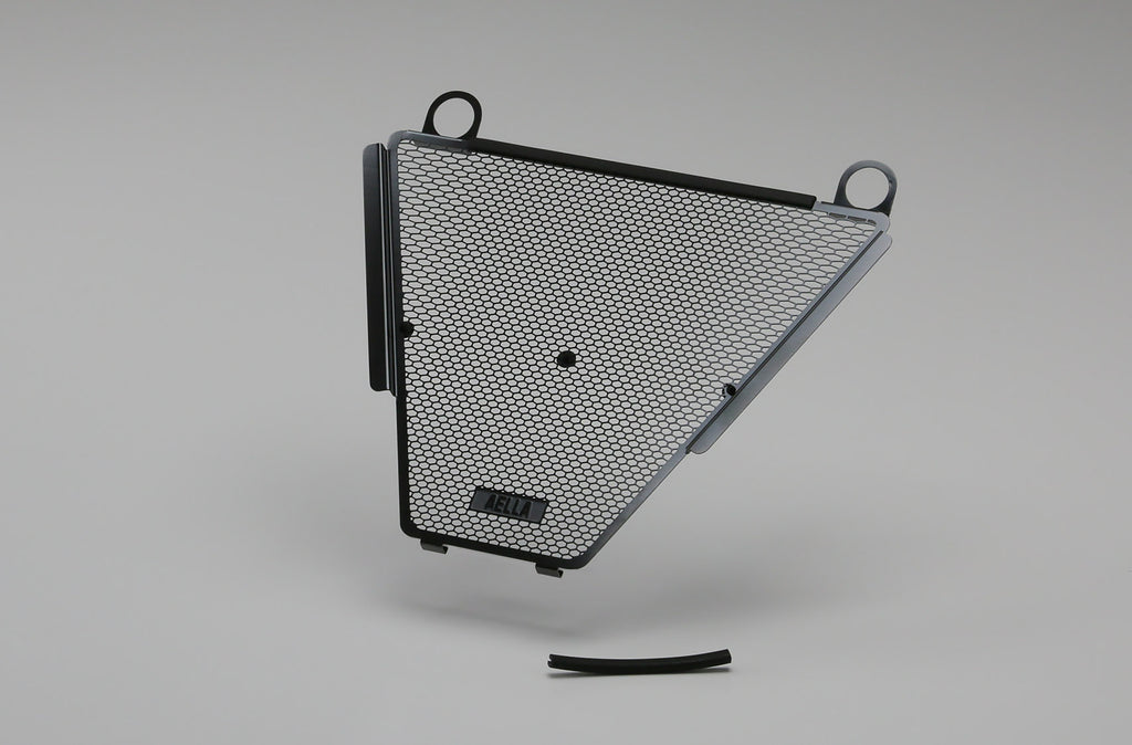 AELLA Oil Cooler Guard (Panigale V4):Black AE-57025-BK
