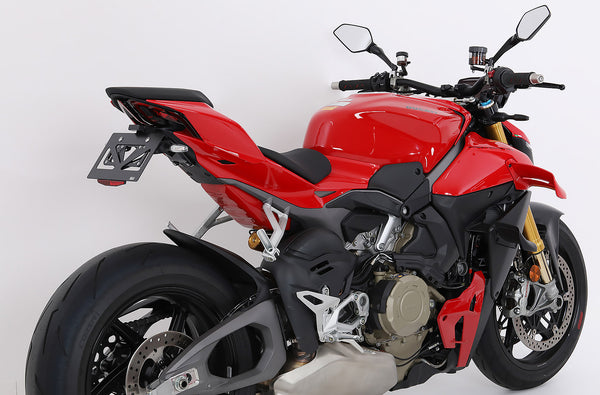 AELLA Aluminum machined short license plate holder (Panigale V4 7G / V2 / StreetFighter V4 / V2) AE-74050