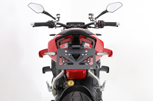 AELLA Aluminum machined short license plate holder (Panigale V4 7G / V2 / StreetFighter V4 / V2) AE-74050