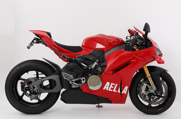 AELLA Aluminum machined short license plate holder (Panigale V4 7G / V2 / StreetFighter V4 / V2) AE-74050