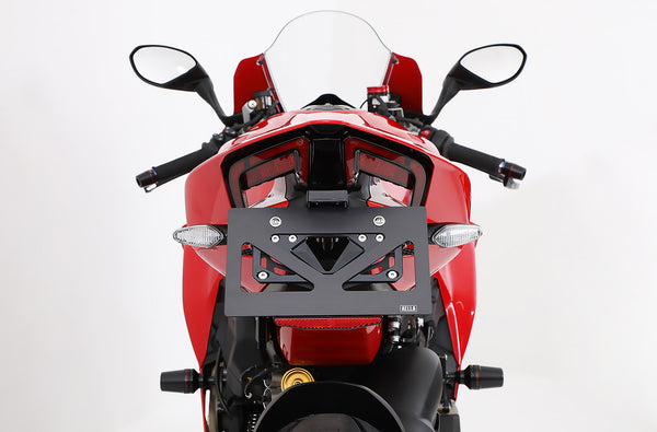 AELLA Aluminum machined short license plate holder (Panigale V4 7G / V2 / StreetFighter V4 / V2) AE-74050