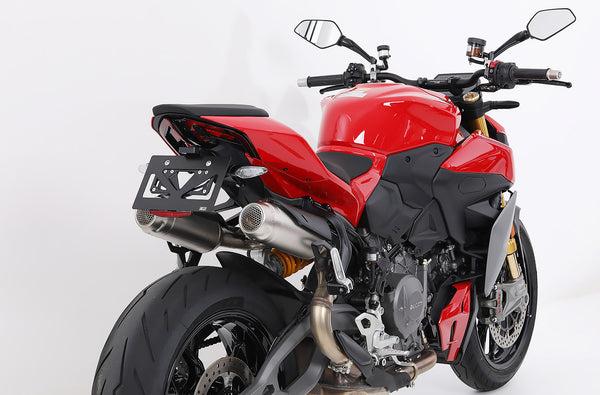 AELLA Aluminum machined short license plate holder (Panigale V4 7G / V2 / StreetFighter V4 / V2) AE-74050