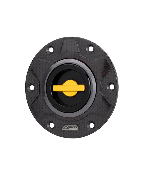 AEM Factory Carbon Gear 115 quick-lock fuel cap DU156