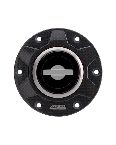 AEM Factory Carbon Gear 115 quick-lock fuel cap DU156
