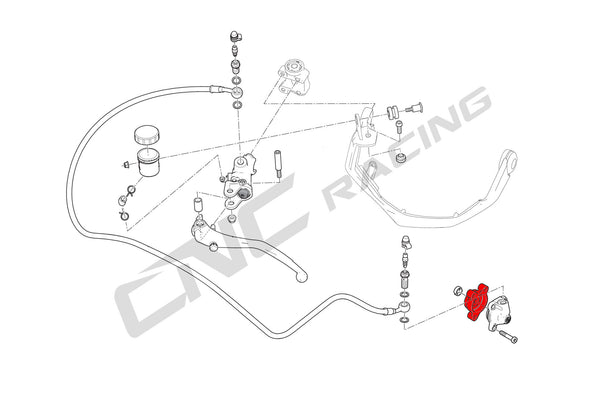 CNC RACING | Clutch slave cylinder mounting plate Ducati