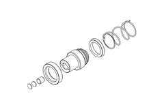 CNC RACING | Clutch slave cylinder Ø 28 mm Ducati - Repair kit