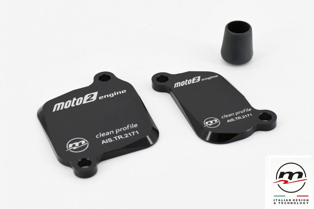 Melotti Racing AIS Valve Delete Cover Pair for Triumph 675 / 765 and Daytona 660
