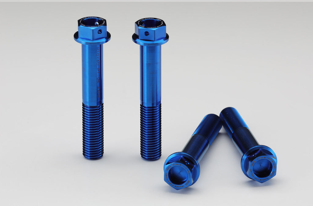 AELLA Titanium caliper bolts/Brembo radial mount calipers (M10/L60 P1.25) Blue specification AT-DU001SC