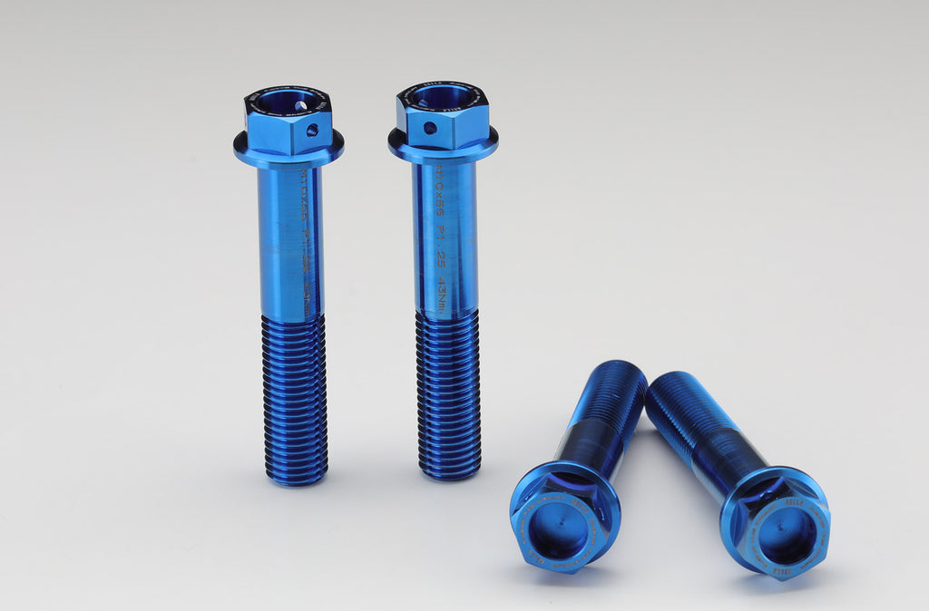AELLA Titanium caliper bolts/Brembo radial mount calipers (M10/L55 P1.25) Blue specification AT-DU002SC