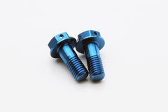 AELLA Titanium caliper bolt/rear caliper mount (M8/L20 P1.25) Blue version