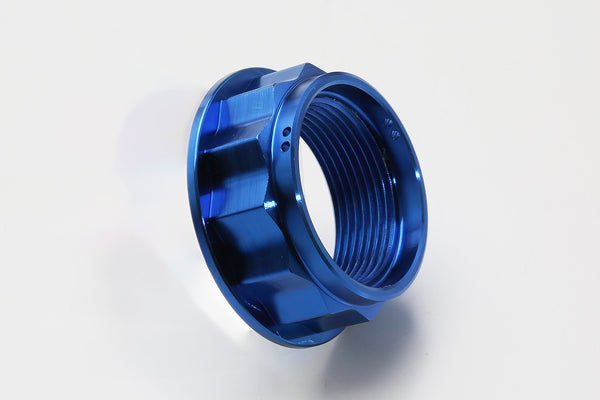AELLA 12 point titanium nut for rear axle (thread diameter 30mm): anodized blue AT-DU015 SC