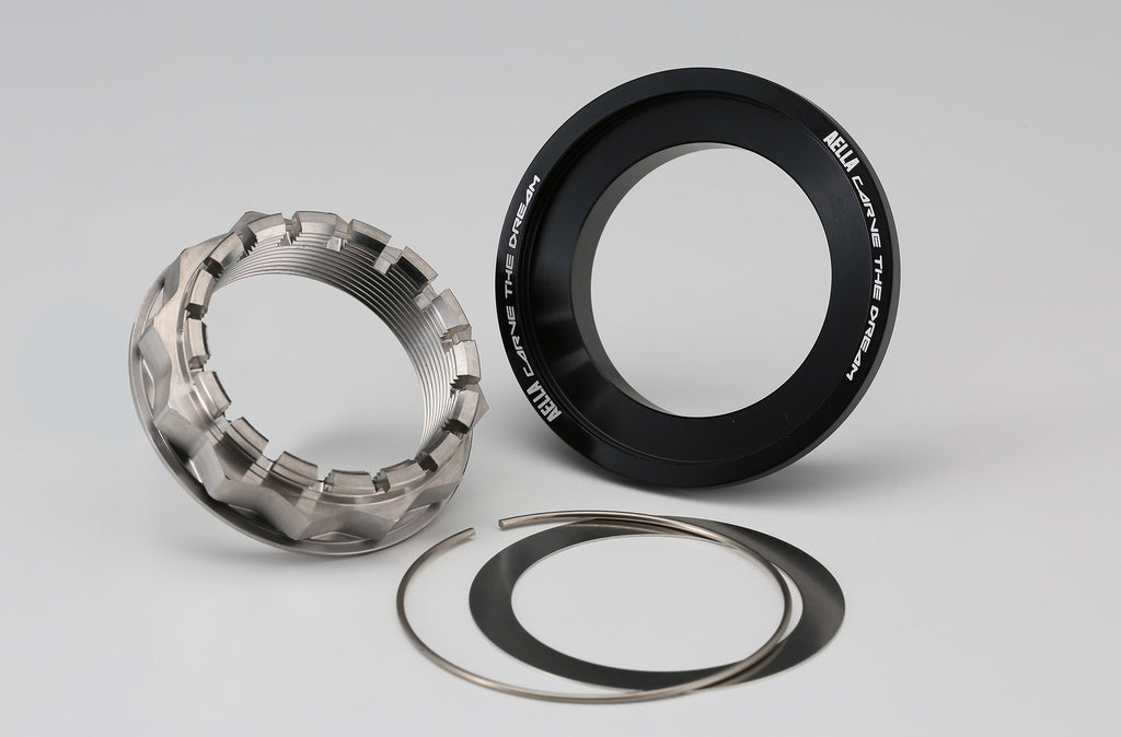 AELLA Titanium Nut & aluminum billet spacer for DUCATI rear axle set AT-DU105