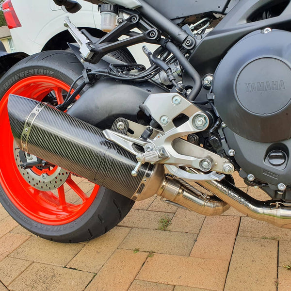 Yamaha GEN1 & 2  MT09 FZ09 XSR900 Titanium Doughnut Exhaust System 2014-2020