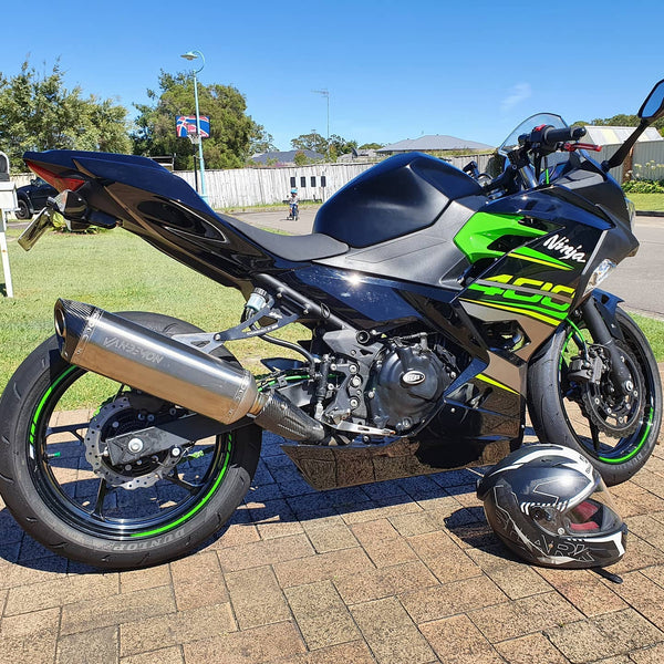 Kawasaki Z400, Ninja 400, Ninja 500, Z500 Vandemon Stainless Steel Exhaust System 2006-2026