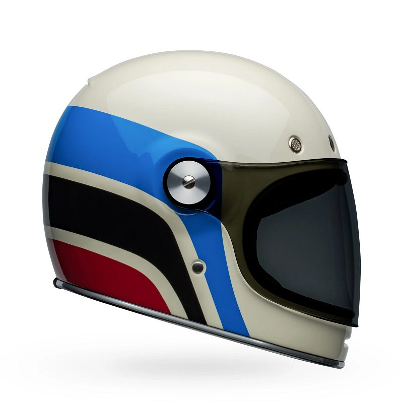 BELL Bullitt Helmet Speedway Gloss Vintage White/Blue Product Image