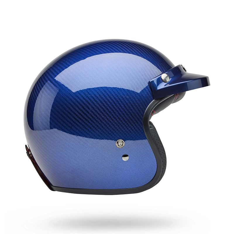 BELL Custom 500 Carbon Helmet Steve McQueen Le Mans Metallic Blue Product Image