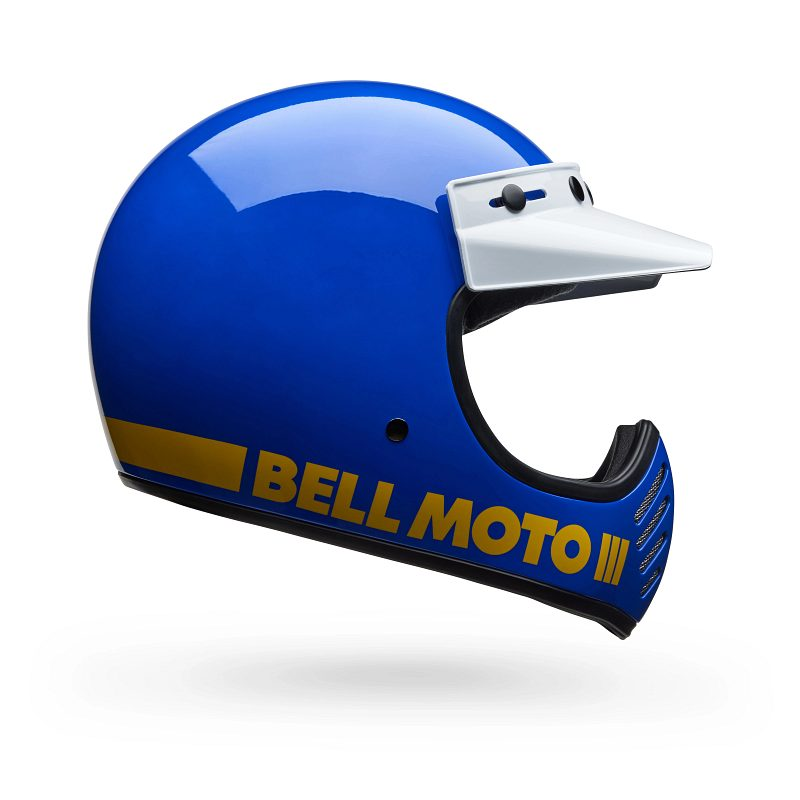BELL Moto-3 Helmet Classic Gloss Blue Product Image