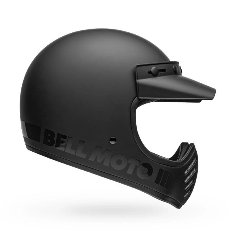 BELL Moto-3 Helmet Classic Matte/Gloss Blackout Product Image
