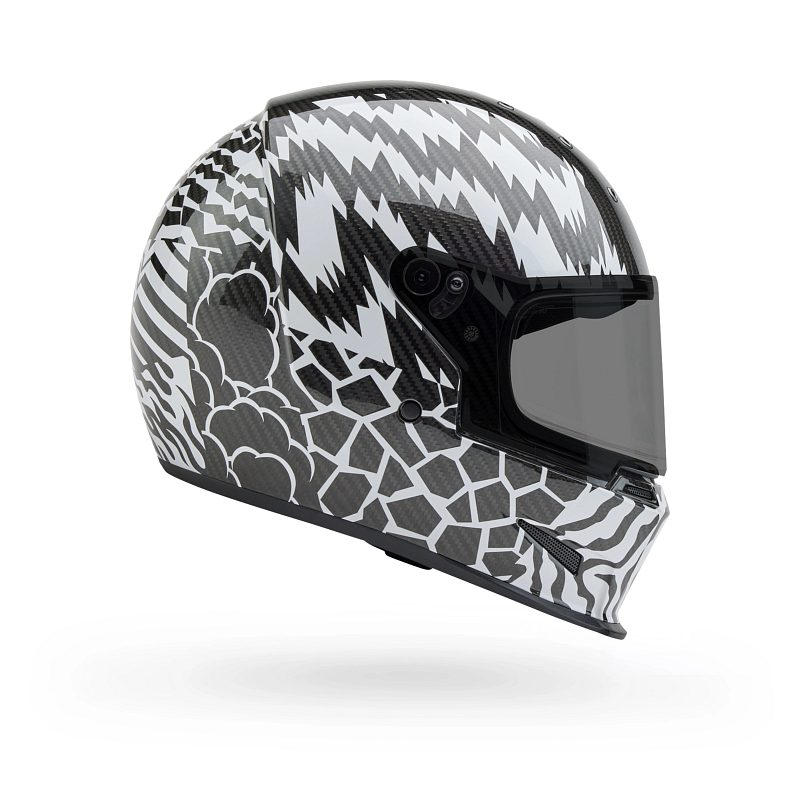 BELL Eliminator Carbon Helmet Deathspray Black/White Product Image