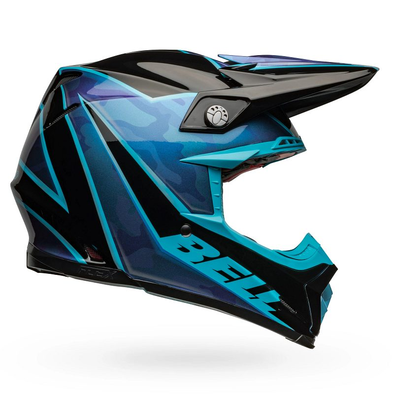 BELL Moto-9S Flex Helmet Sprite Gloss Black/Blue Product Image