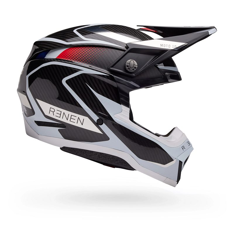 BELL Moto-10 Spherical Helmet Renen Raycon Matte/Gloss Black/White Product Image