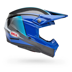 BELL Moto-10 Spherical Helmet Evade Gloss Blue/Black