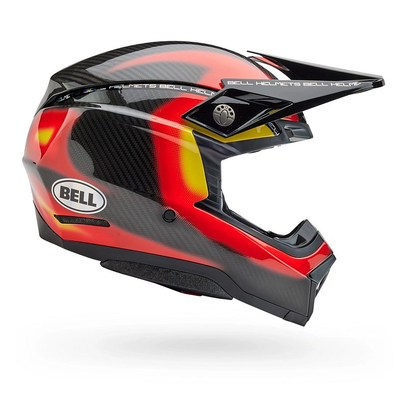 BELL Moto-10 Spherical Helmet Flare Gloss Red Product Image
