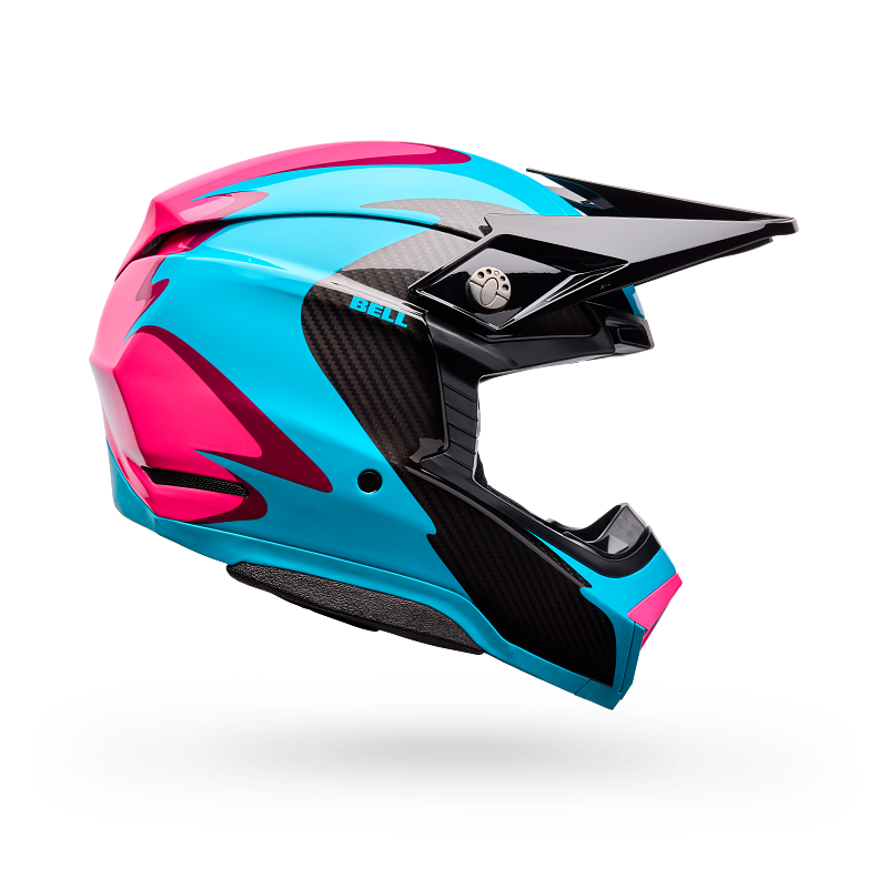 BELL Moto-10 Spherical Helmet Green/Pink Fluid Product Image