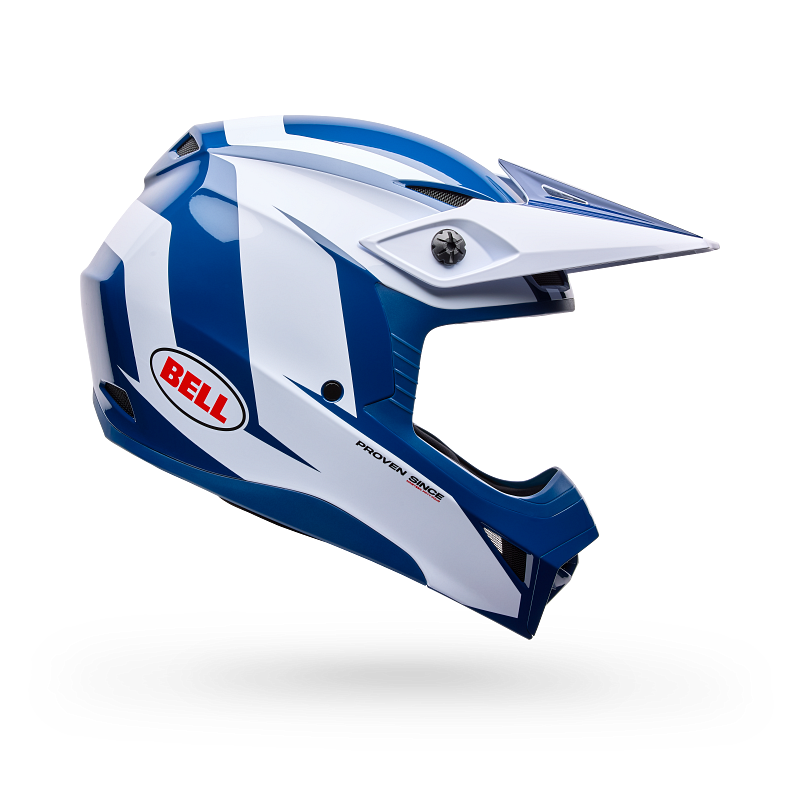 BELL MX-10 MIPS Helmet Blue/White Talon Product Image