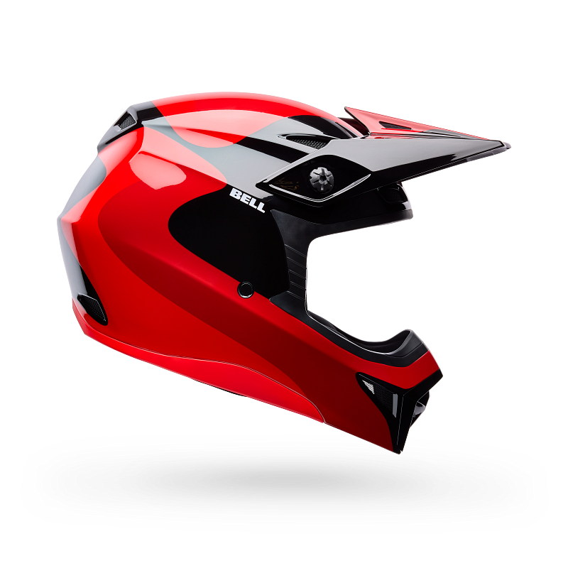 BELL MX-10 MIPS Helmet Red/Black Wave Product Image