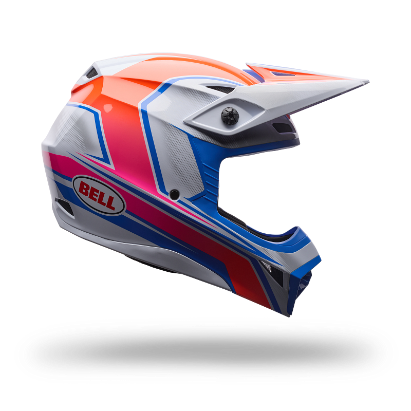 BELL MX-10 MIPS Helmet White/Blue Product Image