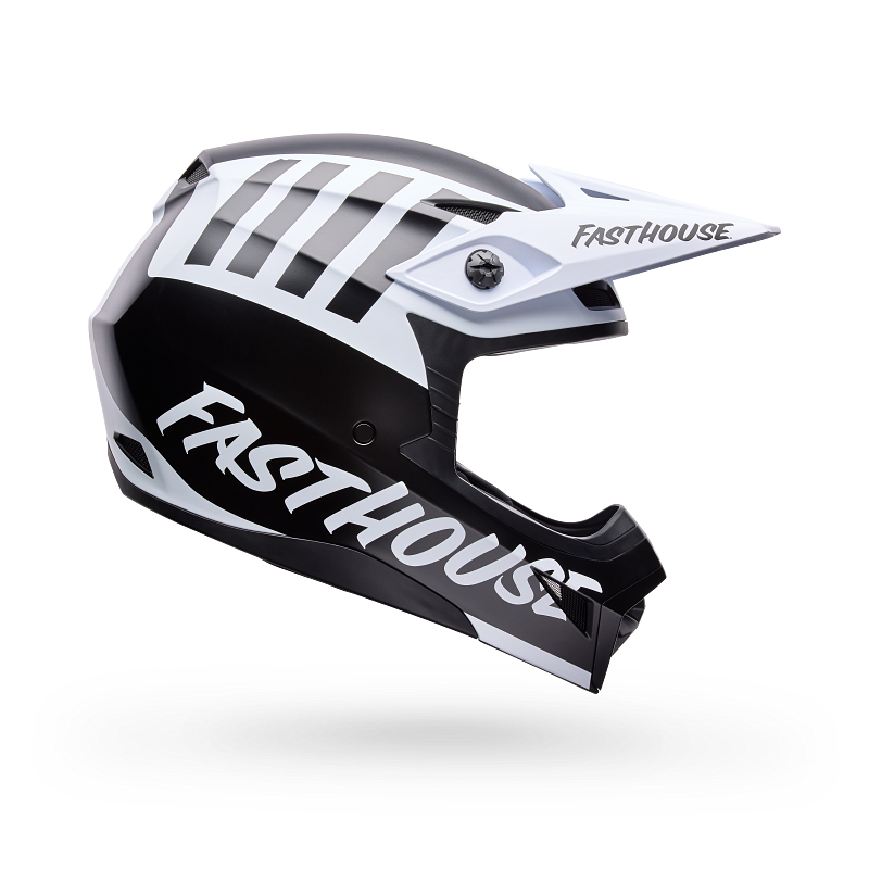 BELL MX-10 MIPS Youth Helmet Black/White Fasthouse Product Image