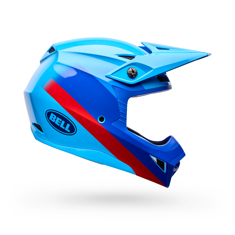 BELL MX-10 MIPS Youth Helmet Blue/Red Aviator Product Image