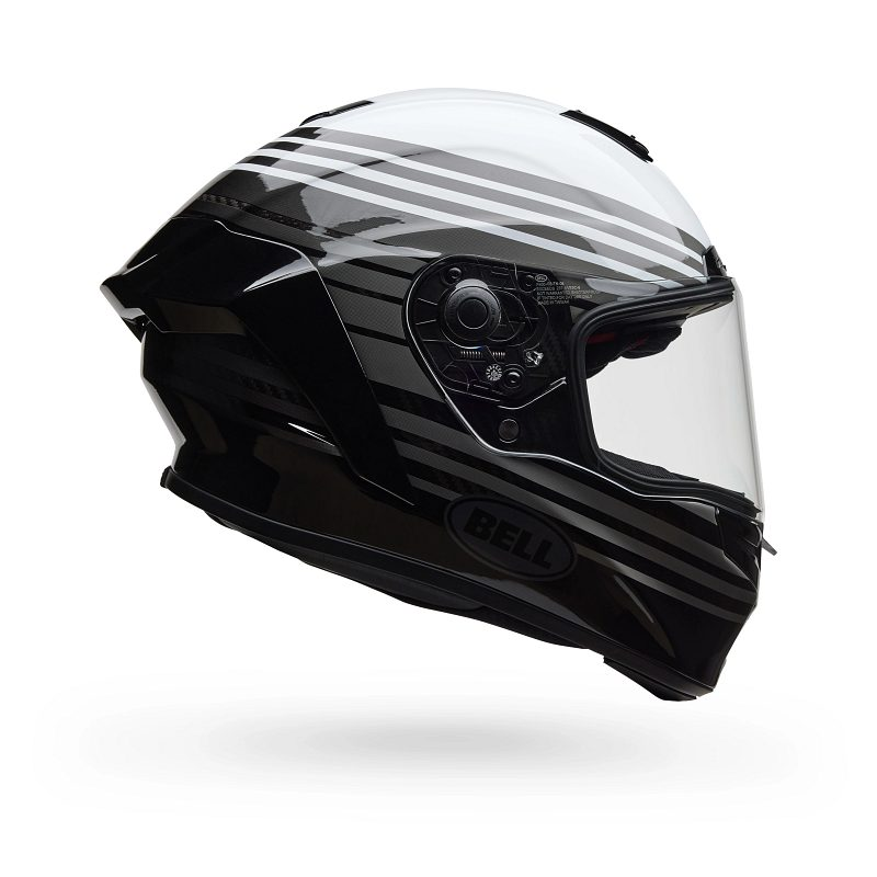 BELL Race Star DLX Flex Helmet Dash Gloss White/Black Product Image