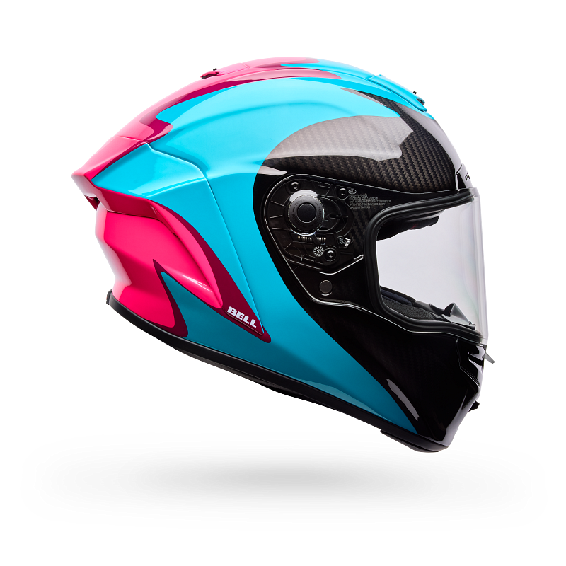 BELL Race Star DLX Flex Helmet Green/Pink Fluid Product Image