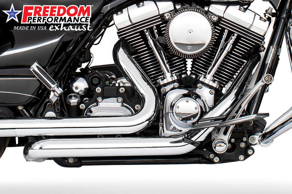 Freedom Performance HARLEY TOURING RIGHT SIDE TUCK & UNDER TRUE-DUAL HEADERS Fits '95-Present