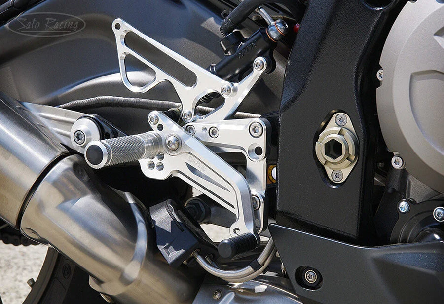 SATO RACING Rear Sets (v.2 design/  Forward/Up) - BMW S1000RR / HP4 2009-14 - image 1