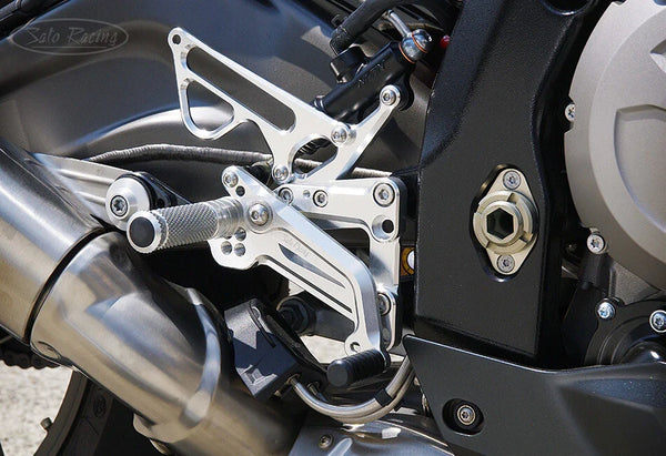 SATO RACING Rear Sets (v.2 design/  Forward/Up) - BMW S1000RR / HP4 2009-14 - image 1