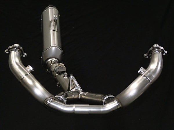 BMW R1250GS & GSA Titanium Exhaust System with OEM Valve Function.