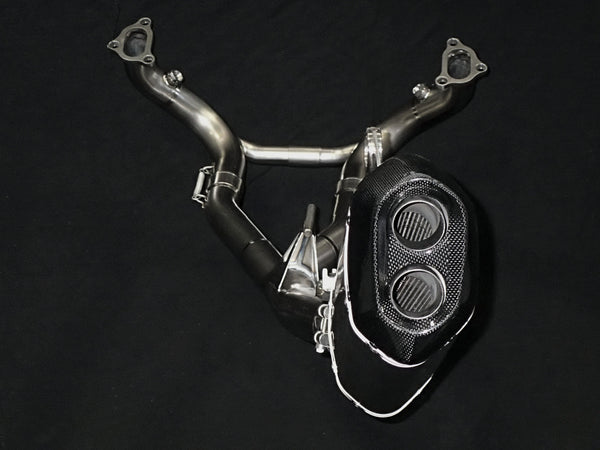 BMW R1250GS & GSA Titanium Exhaust System with OEM Valve Function.