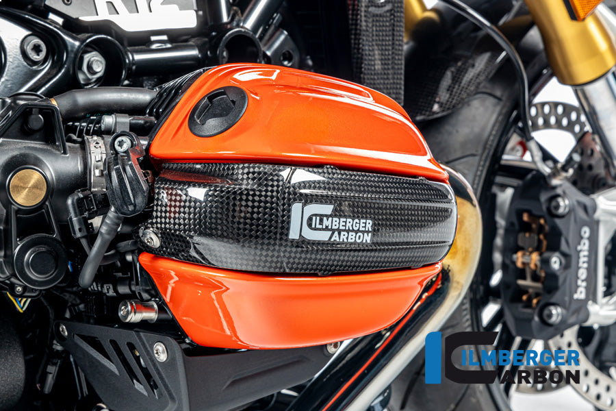 Ilmberger Carbon | Spark plug cap cover right carbon glossy BMW R12 NineT 2024 — BMW R 12 NineT Carbon
