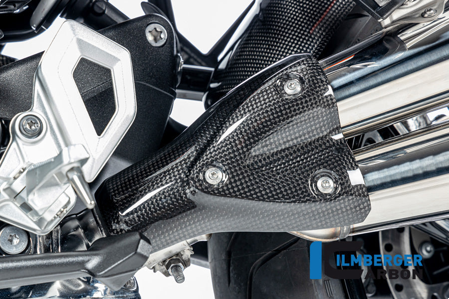 Ilmberger Carbon | Exhaust heat shield carbon glossy BMW R12 NineT 2024 — BMW R 12 NineT Carbon