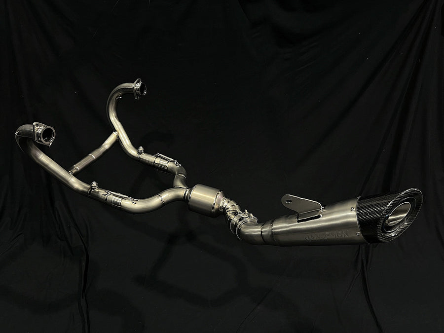BMW R NINET Titanium Exhaust System with Brushed Headers 2014-2020