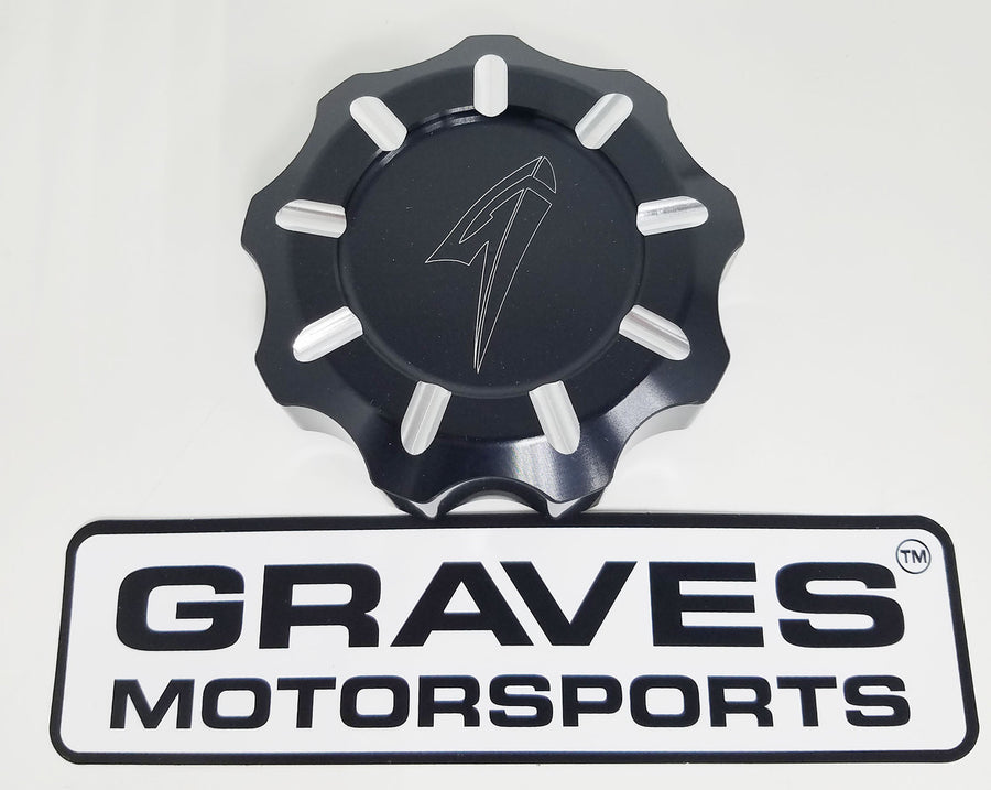 Graves Motorsports Kawasaki Teryx KRX 1000 Billet Machined Gas Cap - Black