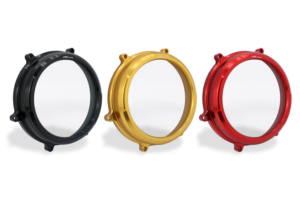 CNC RACING | Clear oil bath clutch cover Ducati Panigale V2 and Streetfighter V2