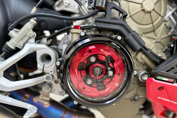 CNC RACING | Clear oil bath clutch cover Ducati Streetfighter V4 - Pramac Racing Limited Edition